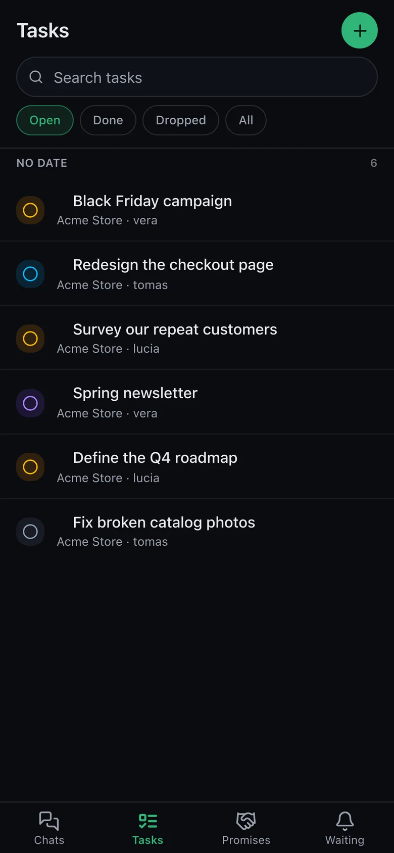 APX on the phone, dark theme
